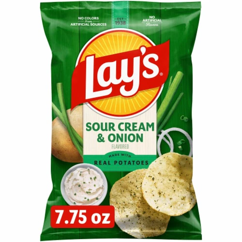 Lay's Sour Cream & Onion Potato Chips – $4.29 Size